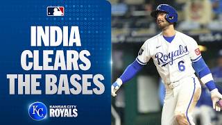 Jonathan India CRUSHES a grand slam, capping off the Royals' 7-run inning against the Twins😳 Information