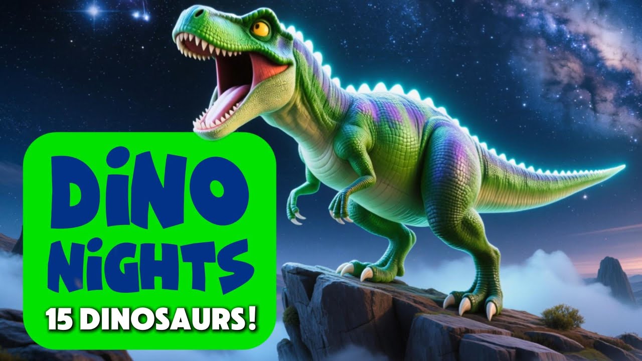 🦕🌙 Dino Nights 🦕 | Calming Dinosaur Lullaby for Kids & Toddlers | Bedtime Sleep Song
