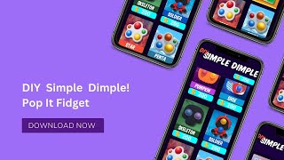 🎨 DIY Simple Dimple Pop It Fidget!  Trending  Gameplay😍🎉 screenshot 1