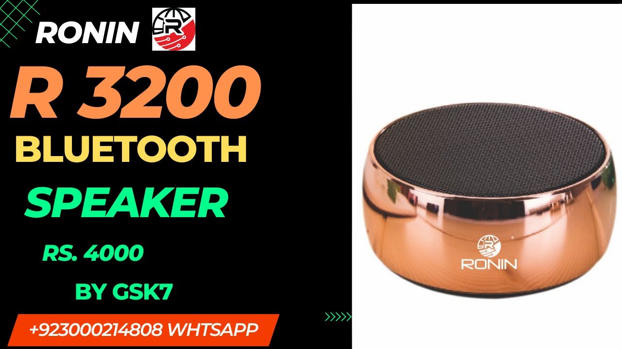 R 3200 Awesome Ronin Speaker Price in Pakistan ronin YouTube