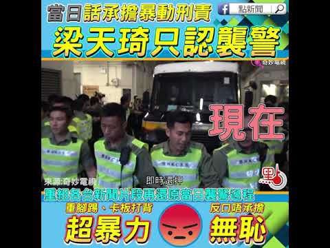 梁天琦當日「攬晒上身」 現在只認襲警想甩身?