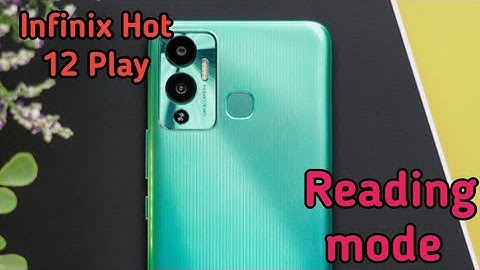 How To Reading Mode Setting Inow To Enable Reading Mode In Infinix Hot 12 Play,,
