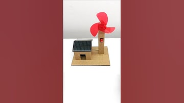 Solar Energy Science Project || How To Make Solar Fan Model #shorts