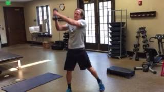 Dumbbell upward Chops