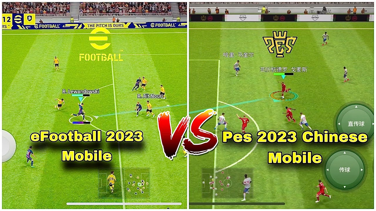 eFootball 2023 Mobile vs Pes 2023 Mobile Chinese।Pes Finisher - YouTube