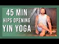 45 min Yin Yoga for Hips and Low Back | Yin Yoga Class with Music