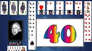 Microsoft Solitaire Collection | Spider | Medium | April 23 2020 | 40 moves! screenshot 5
