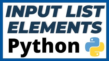 How to input a list in Python from user using for loop and while loop tutorial