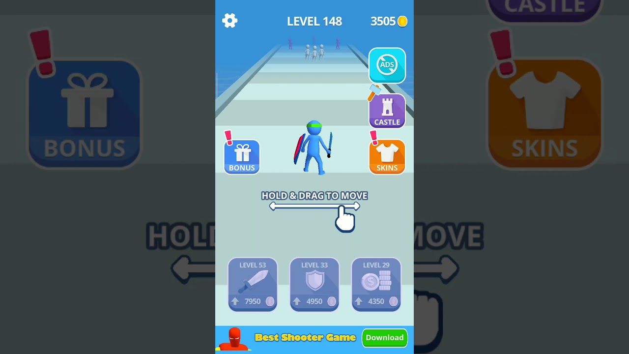 join clash 3d level 148 Gameplay Solution