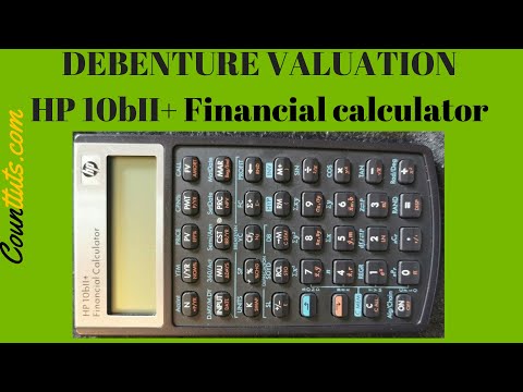 Debenture Valuation | HP 10bII+ Financial Calculator