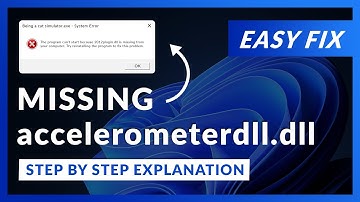 accelerometerdll.dll Error Windows 11 | 2 Ways To FIX | 2021