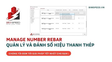 S17: Manage Number Rebar I Quản lý và đánh số hiệu thanh thép