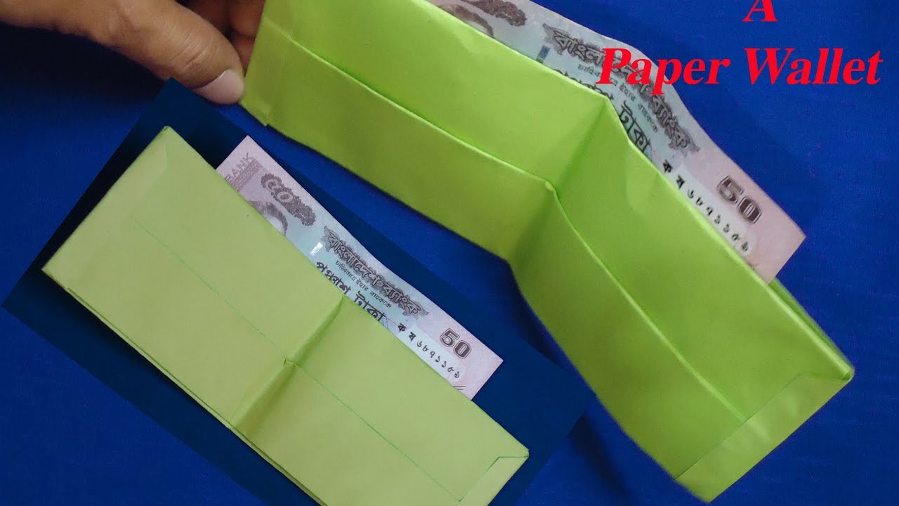 how to make a money bag with paper