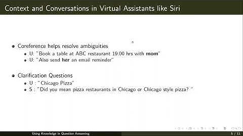 Knowledge based  Question Answering