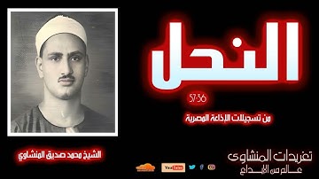 سورة النحل 51*77 بجودة ممتازة للشيخ محمد صديق المنشاوي