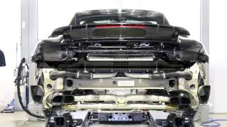 Stainless steel rear silencer replacement "x" for porsche 991 turbo /
s by cargraphicts replaces oe/factory silencer. new modular design
with the ...