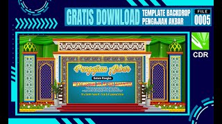 TEMPLATE BACKDROP PENGAJIAN AKBAR | #bannerpengajian #backdrop #Banner