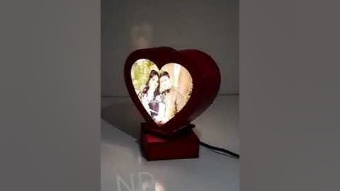 Heart shap rotating lamp sublimation