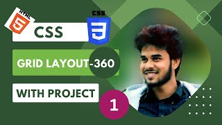 CSS Grid Layout in Bangla From Beginner to Pro || Best Css Grid tutorial with project