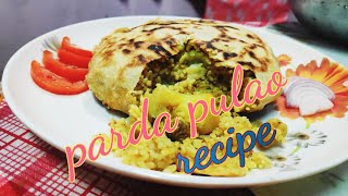 Parda Pulao Recipe | Parda pulao without oven | veg Parda Pulao  in Assamese with English subtitles