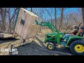 The ultimate diy ground blind  too heavy for the tractor
