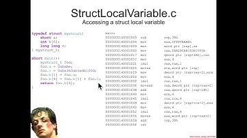 Local Variables: StructLocalVariable.c Intro - Architecture 1001: x86-64 Assembly