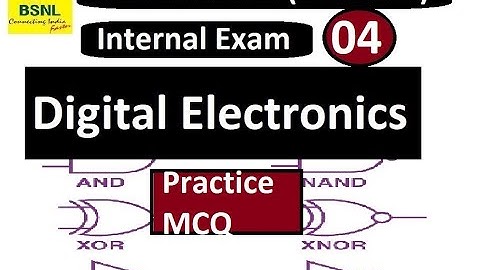 Digital Electronics l Practice Questions l