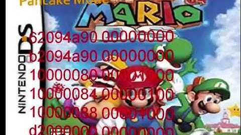 Super Mario 64 DS Action Replay Codes