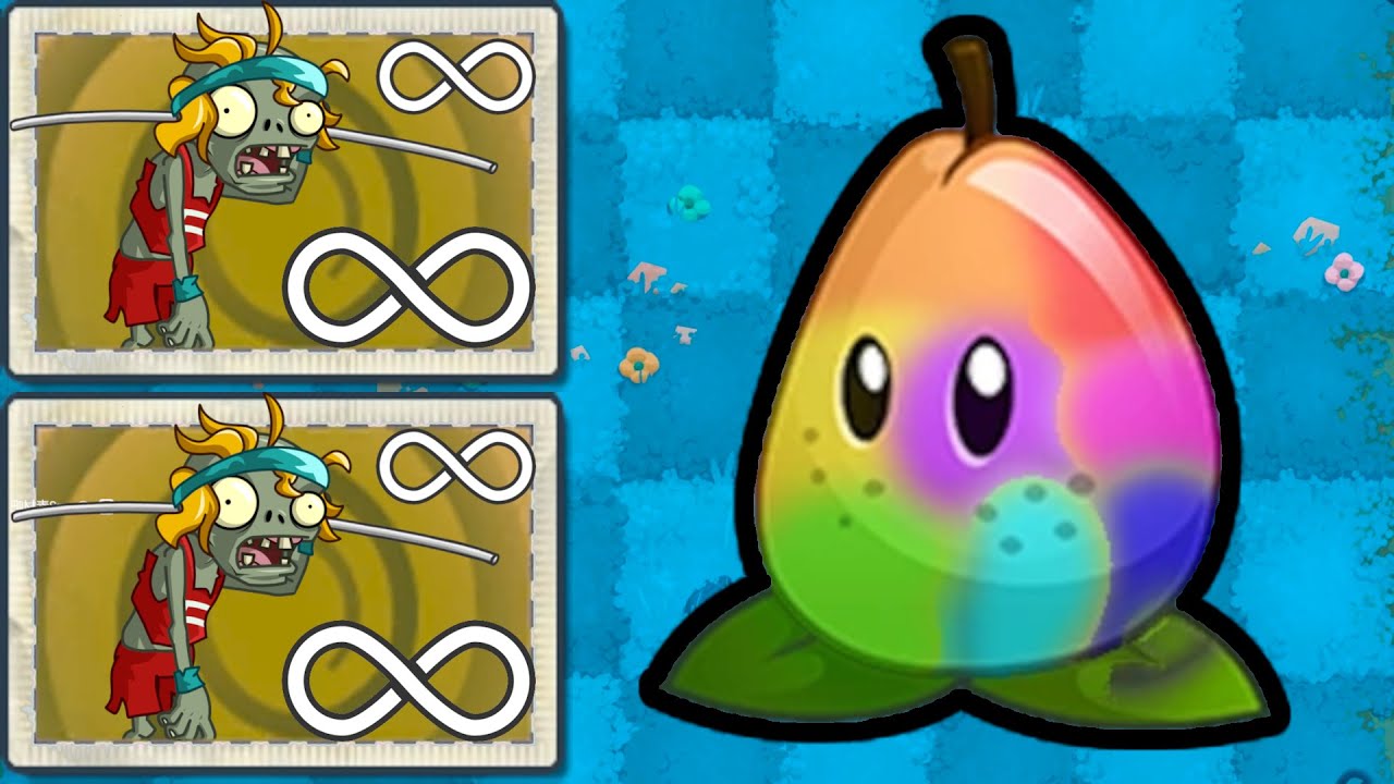 PvZ 2 5 MAX Level Giant Pole Vaulting Zombies vs All Plants