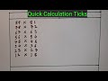 Quick Calculation Tricks II Math Tutorials Raju II Easy Mathematics tricks II Maths is Easy
