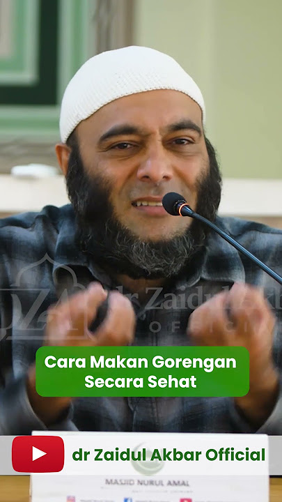 How to Eat Fried Foods Healthily - Dr. Zaidul Akbar  #jsr #zaidulakbar