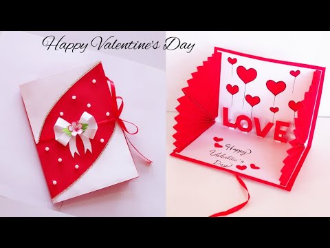 How to make Valentine's Day Card | Valentine's Day Card Making ldeas |ไอเดียทำการ์ดป๊อปอัพ วาเลนไทน์