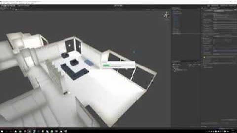 Unity 5 Interior lighting setup timelapse
