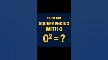 ✨ Trick #18 – Square Near to 0 | Fast Math Shortcut#brainymath#squaretrick#shorts
