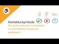 Korrektursymbole - Den schriflichen Ausdruck verbessern