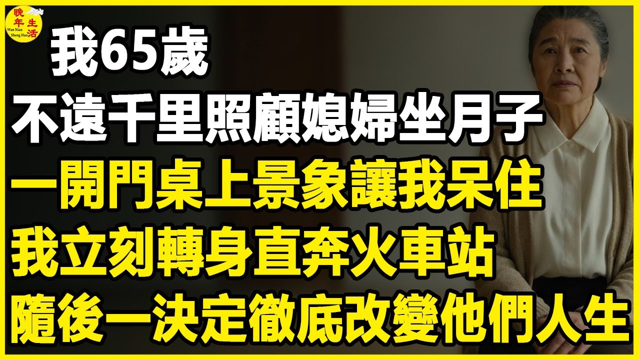 我65歲，不遠千里照顧媳婦坐月子，一開門桌上景象讓我呆住，我立刻轉身直奔火車站...#晚年生活 #中老年生活 #為人處世 #生活經驗 #情感故事 #幸福人生 #上了年紀該明白的事