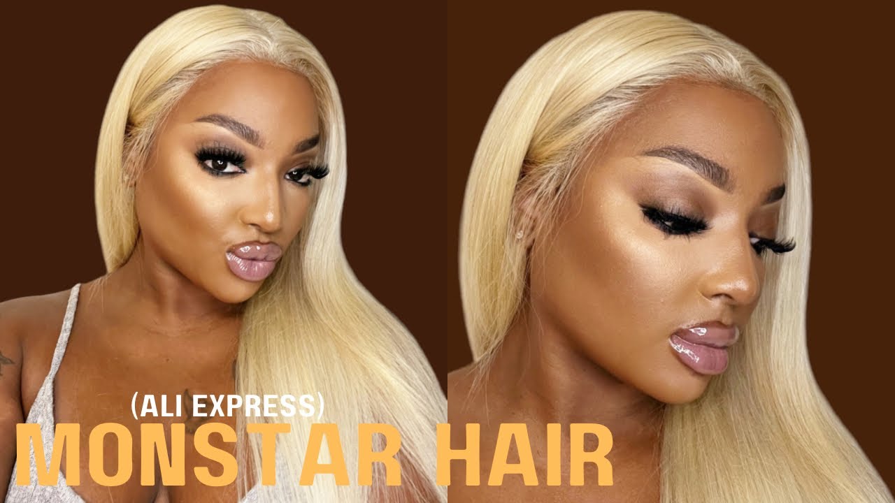 BLONDE WIG INSTALL| ONLY $83 ALIEXPRESS MONSTAR HAIR