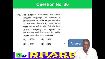APSC Prelims-2021 Question and Answer Key/ APSC Prelims Answer Key/ Bhadra IAS Academy