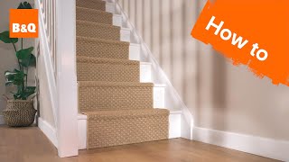 How to install a DIY stair runner