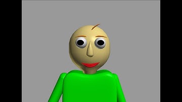 Facial expression test with my own Baldi model (Anim8or)