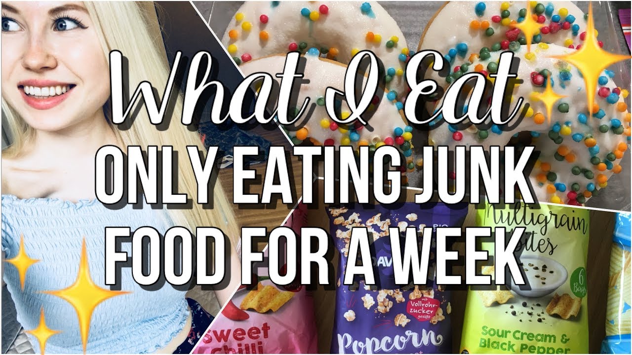 What I Eat Only Eating Junk Food & Let's Talk About Periods [Anorexia