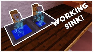 Minecraft - How To Make A Working Sink!