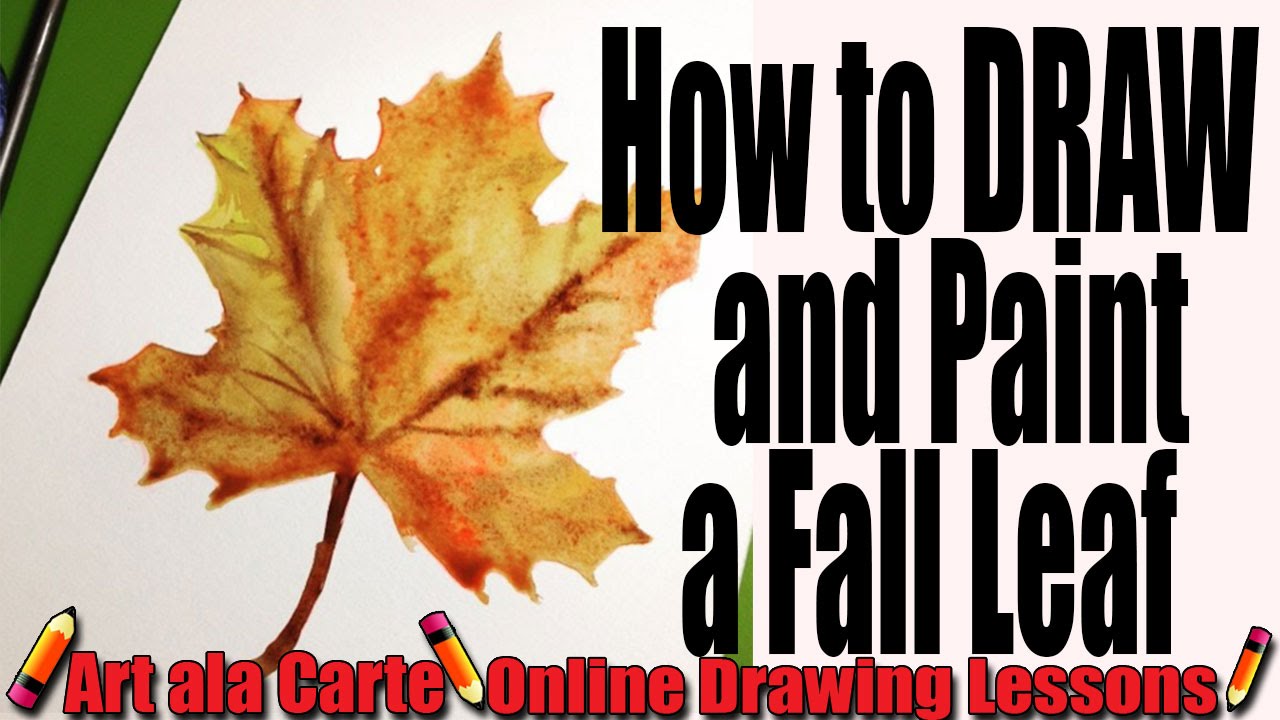 How To Draw A Fall Leaf Youtube