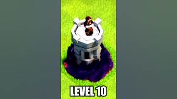 Wizard tower level 1 to max | wizard tower max level | wizard tower upgrade #shorts #cocshorts