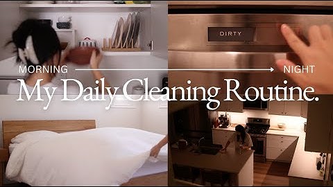 ✨🧹my daily cleaning routine to keep my home clean & tidy (AM + PM)