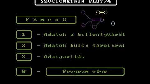 COMMODORE 16 116 PLUS 4 +4 Szociometria 19xxDeltasoftHU C 16 C16 C116 C 116 +4 C232 C264 C 232 C 264