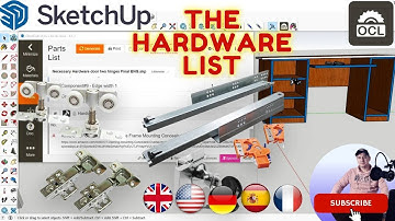 Best Trick How To Find Out The Necessary Hardware For Plywood Furniture DIY OpenCutList Sketchup