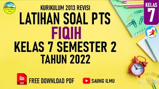 LATIHAN SOAL PTS FIQIH  KELAS 7 SEMESTER 2 KURIKULUM 2013 | + Free Download Pdf screenshot 2