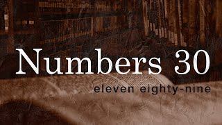 Why Should We Keep Our Promises? - Vows & Oaths: Numbers 30