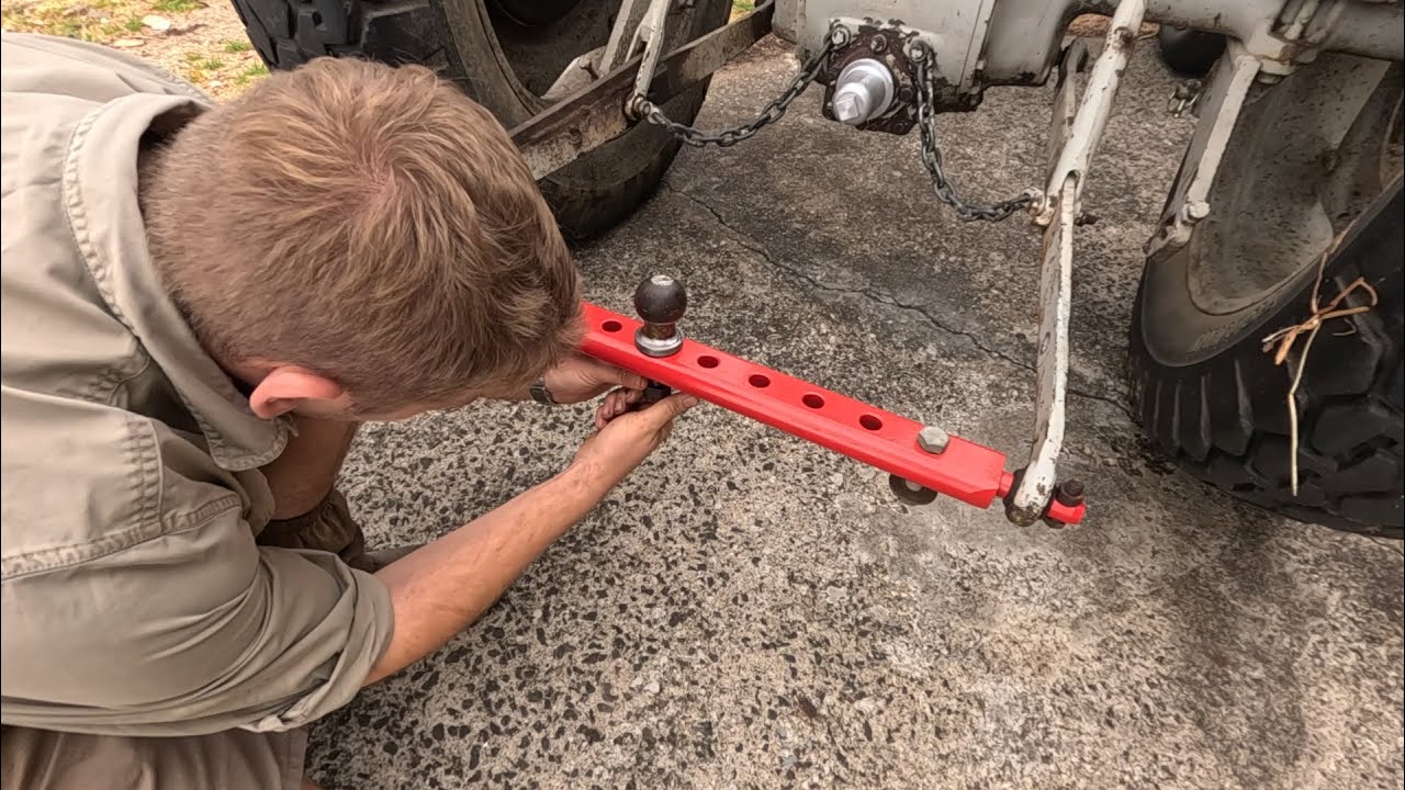 Machining a Damaged Tow Ball to Fit an Old Ferguson Tractor